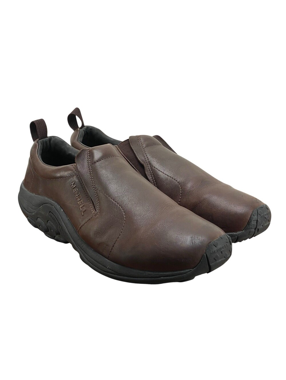 Merrell Jungle Moc Leather Men’s 12W Espresso Brown Leather Slip On Shoes